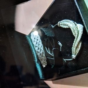 Diamond bangle Bracelet with diamond ring